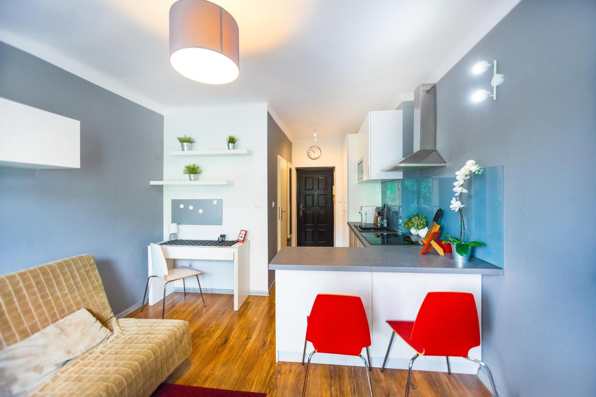 Cozy Studio Next To The Metro And City Center วอร์ซอ ภายนอก รูปภาพ